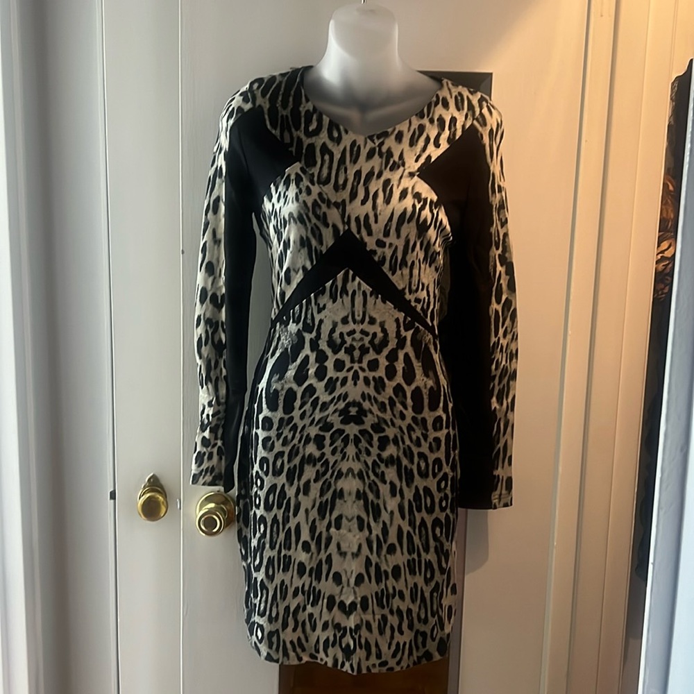 Bebe Soft Like Butter Leopard Dress